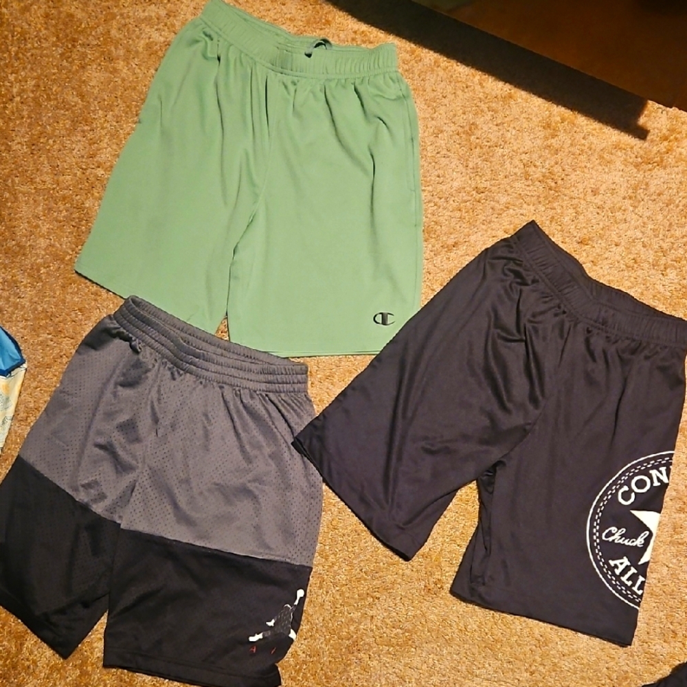 JORDAN, Champion,CONVERSE Athletic Shorts Lightweight Performance,BOY'S SZ 12/13